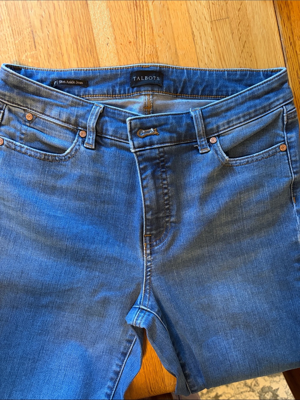 Talbots 8P high rise ankle jeans